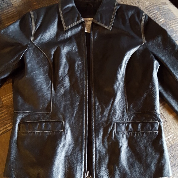 💕bagatelle* Leather Coat - Picture 7 of 7